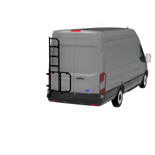 Spare tire holder with ladder - Left door - Transit
