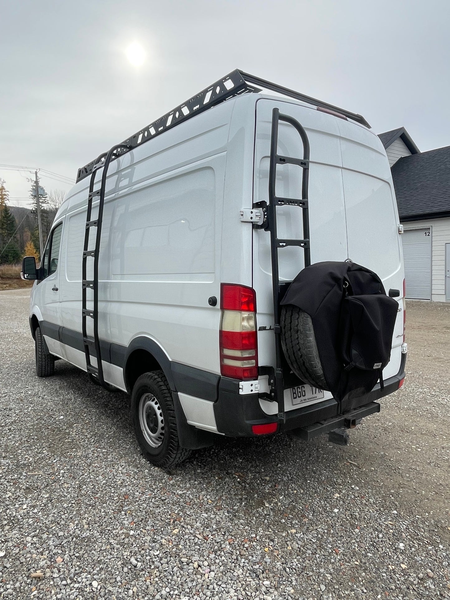 Support de pneu de secours avec échelle – Sprinter 2007-18