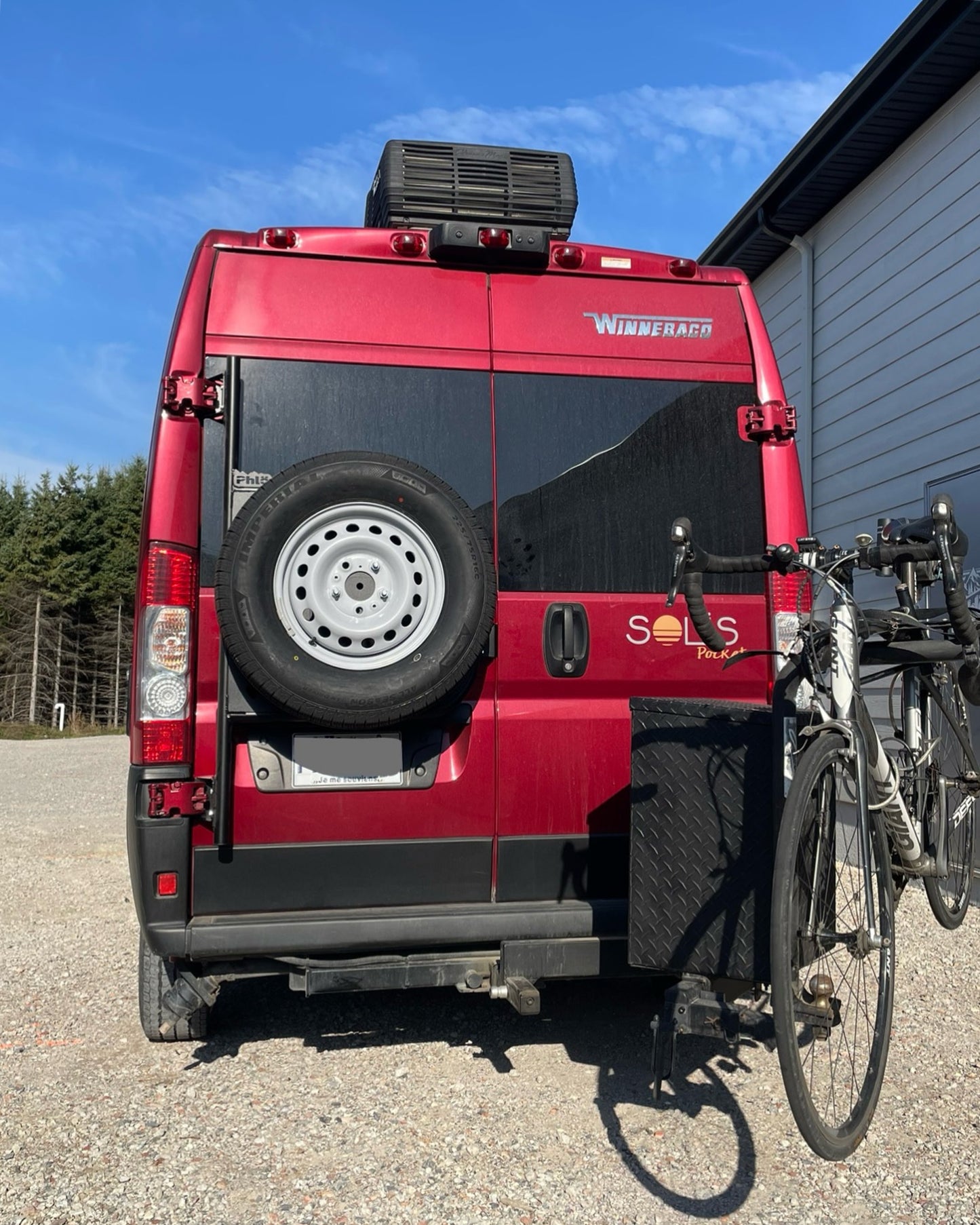 Support pneu de secours - Porte gauche - Promaster