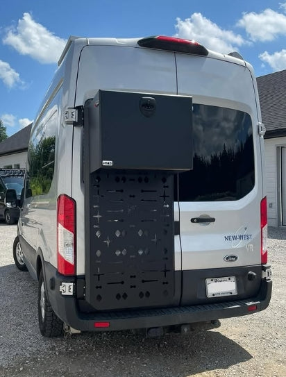 Phlosystem horizontal storage chest installed on a Ford Transit