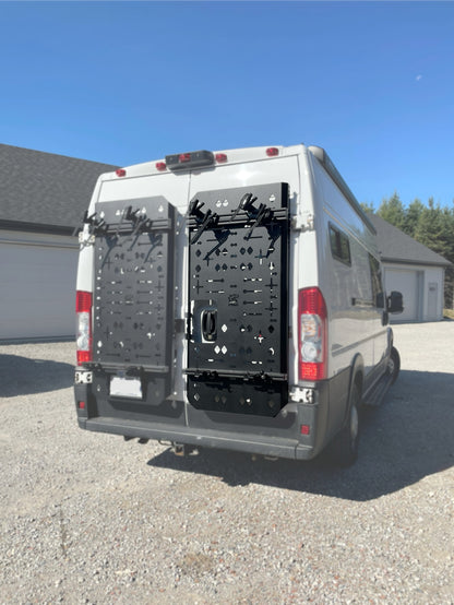 Phlosystem passenger door accessory panel installed on a class B vehicle