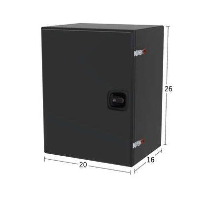 dimensions of external vertical basic storage chest for class B vehicles 